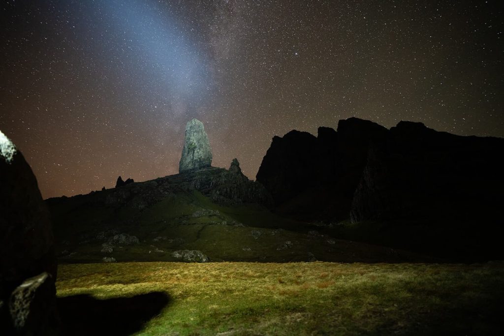 Old Man of Storr by night
